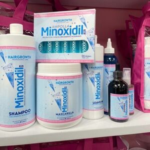 Hair Growth Shampoo and Mask Set - Blue and White minoxidil